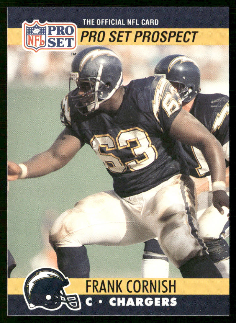 Frank Cornish 1990 Pro Set #774 RC San Diego Chargers