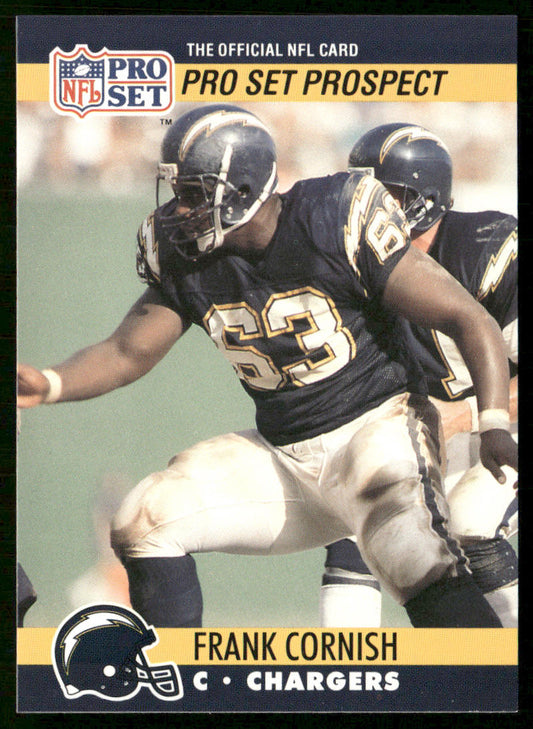 Frank Cornish 1990 Pro Set #774 RC San Diego Chargers