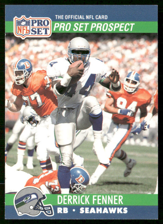 Derrick Fenner 1990 Pro Set #776 RC Seattle Seahawks