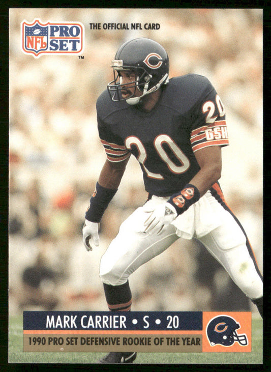 Mark Carrier 1990 Pro Set #800 Defense Chicago Bears