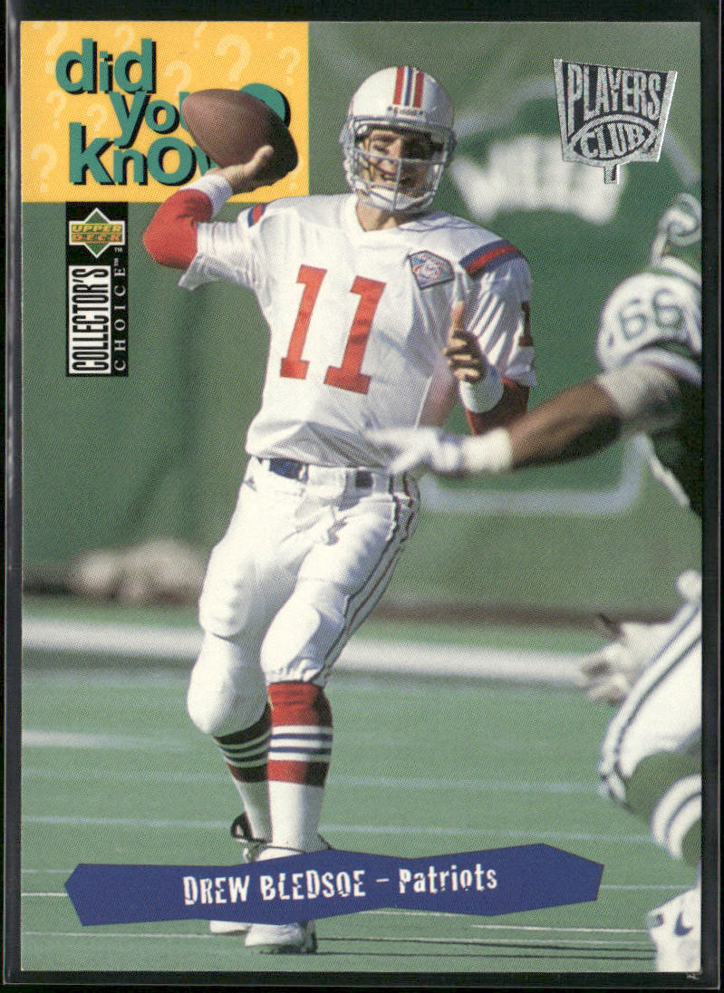 Drew Bledsoe 1995 Collector's Choice Player's Club #38 New England Patriots