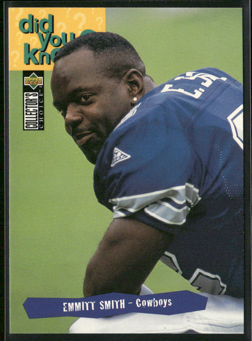 Emmitt Smith 1995 Collector's Choice Player's Club #50 Dallas Cowboys