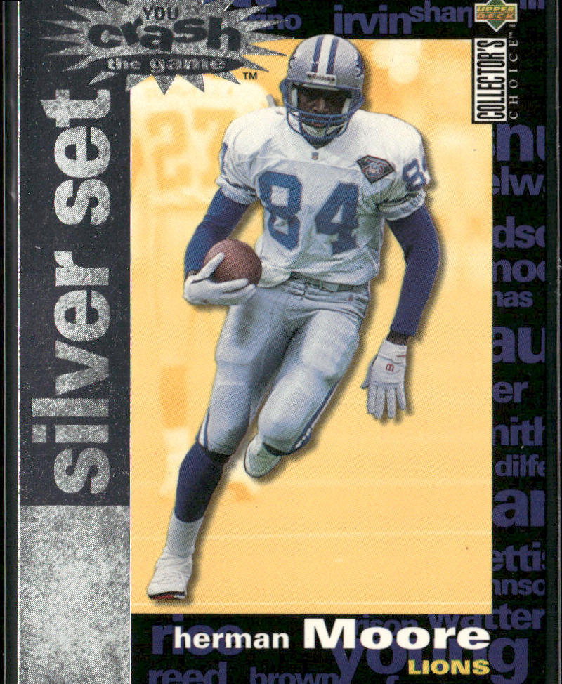Herman Moore 1995 Collector's Choice You Crash the Game Silver Set Exchange #C30