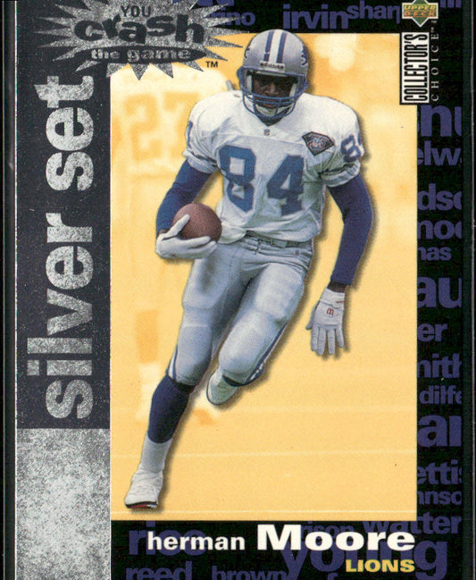 Herman Moore 1995 Collector's Choice You Crash the Game Silver Set Exchange #C30