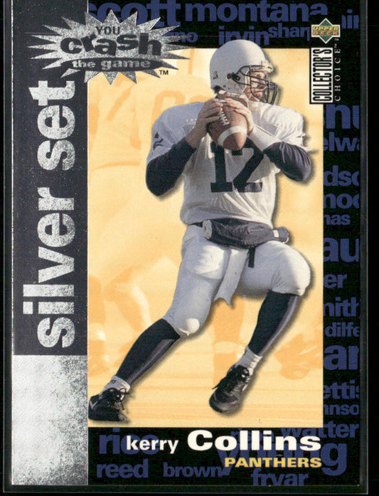 Kerry Collins 1995 Collector's Choice You Crash the Game Silver Set Exchange #C3