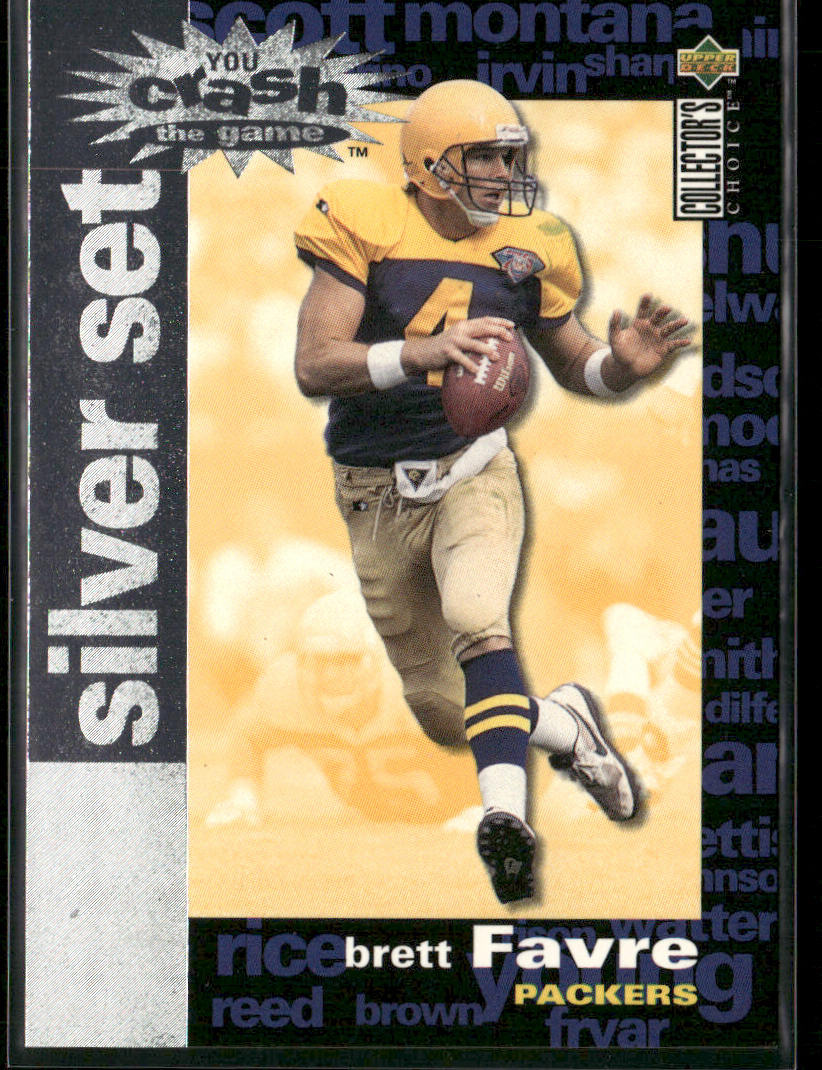 Brett Favre 1995 Collector's Choice You Crash the Game Silver Set Exchange #C6