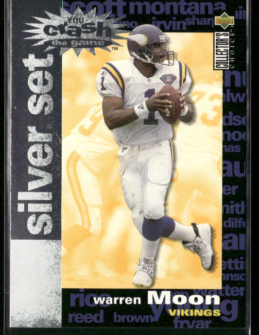 Warren Moon 1995 Collector's Choice You Crash the Game Silver Set Exchange #C8