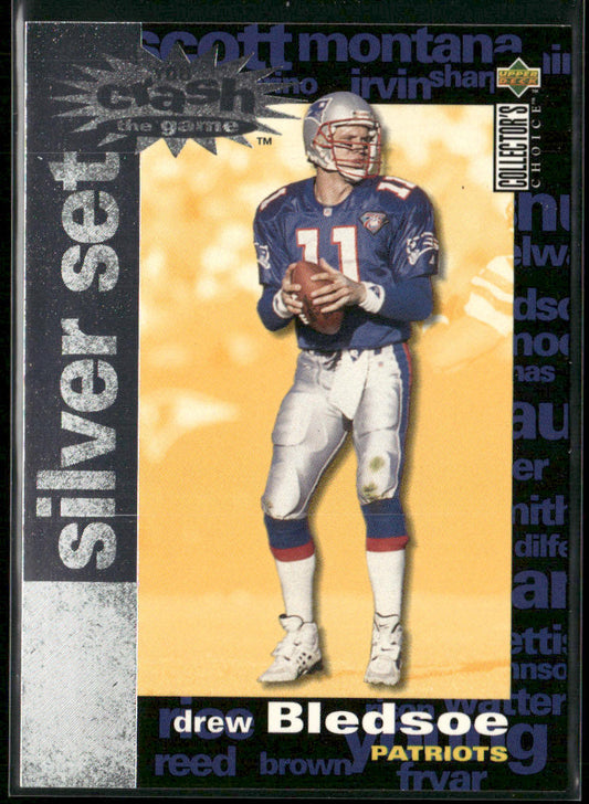 Drew Bledsoe 1995 Collector's Choice You Crash the Game Gold Set Exchange #C9