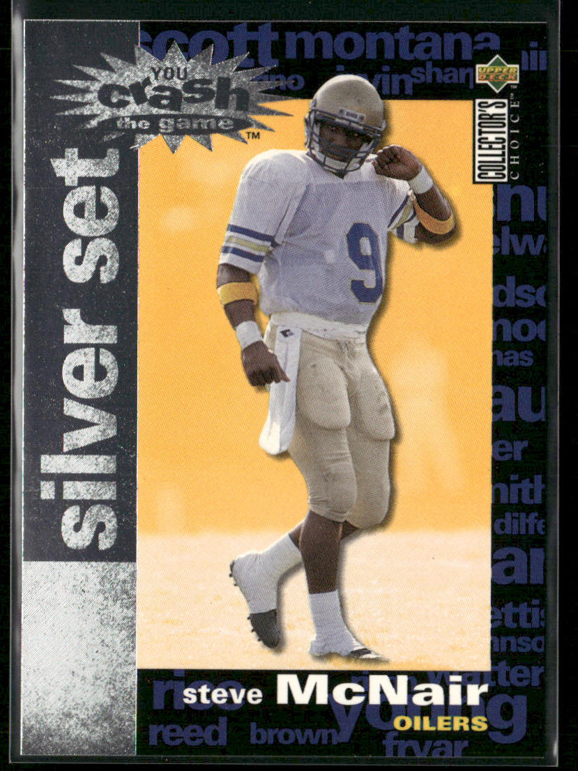 Steve McNair 1995 Collector's Choice You Crash the Game Silver Set Exchange #C10