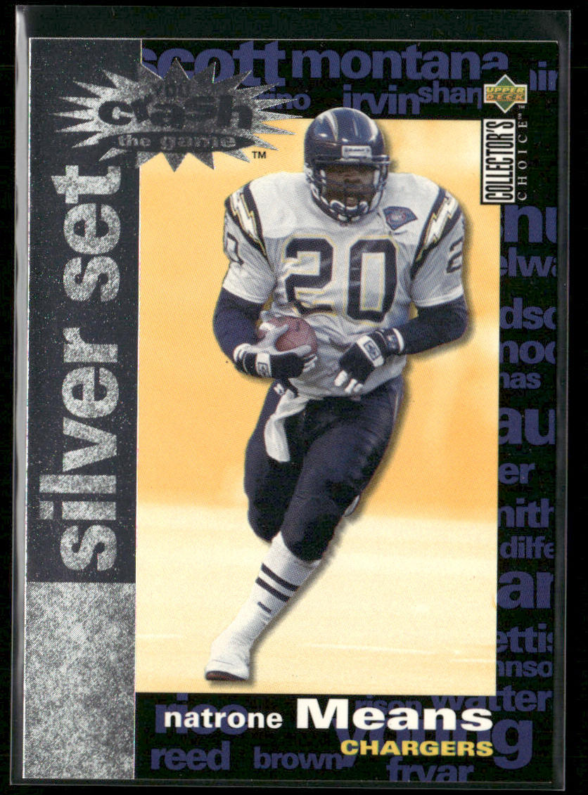 Natrone Means 1995 Collector's Choice You Crash the Game Silver Set #C12