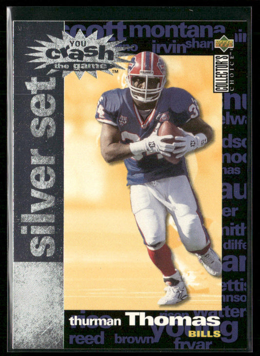 Thurman Thomas 1995 Collector's Choice You Crash the Game Silver Set #C13