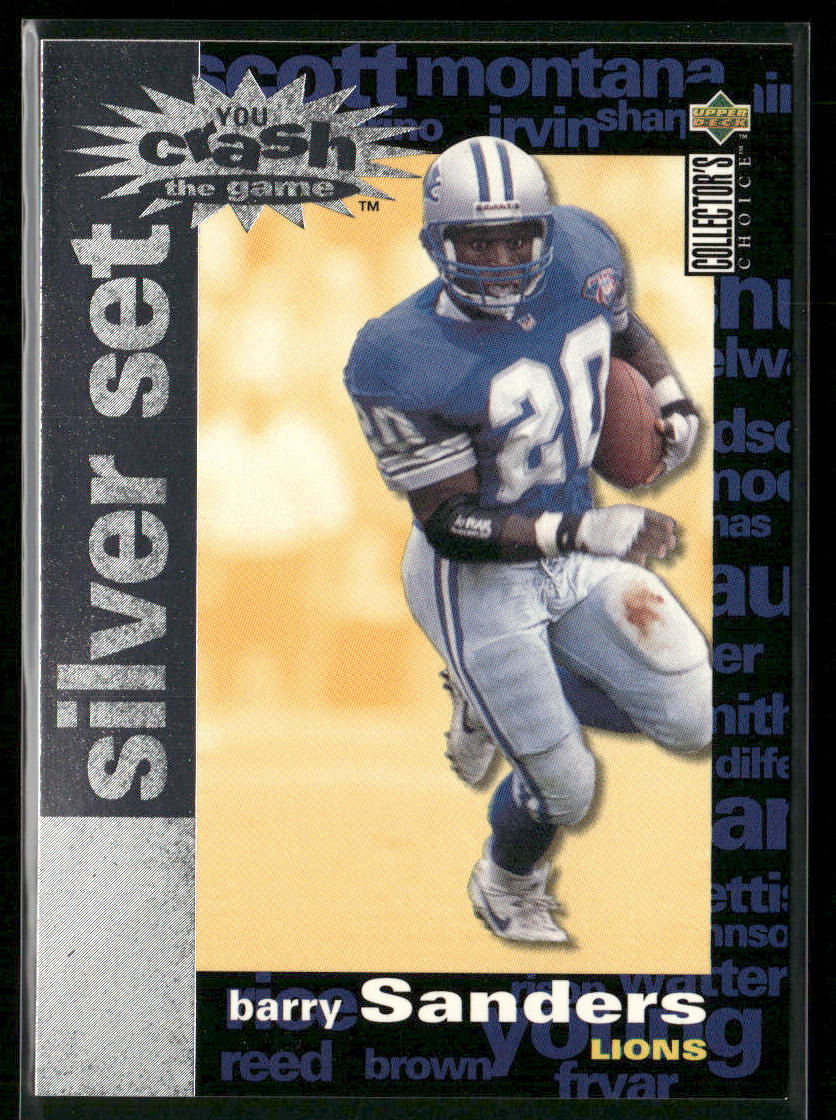 Barry Sanders 1995 Collector's Choice You Crash the Game Silver Set #C14