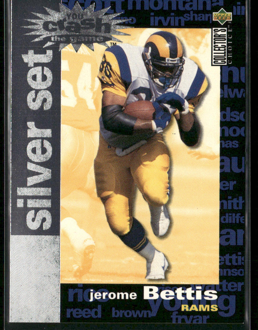 Jerome Bettis 1995 Collector's Choice You Crash the Game Silver Set #C16