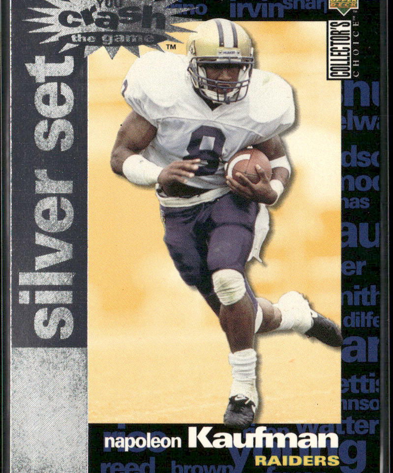 Napoleon Kaufman 1995 Collector's Choice You Crash the Game Silver Set #C18