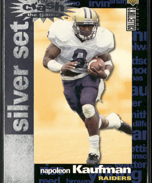 Napoleon Kaufman 1995 Collector's Choice You Crash the Game Silver Set #C18