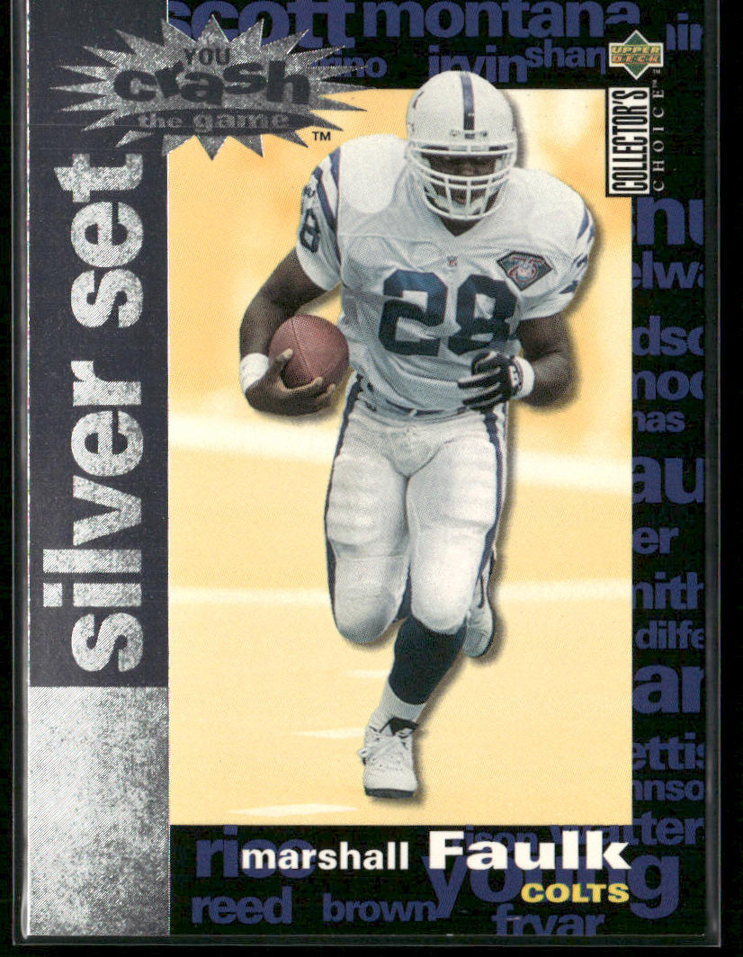 Marshall Faulk 1995 Collector's Choice You Crash the Game Silver Set #C19