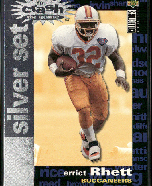Errict Rhett 1995 Collector's Choice You Crash the Game Silver Set Exchange #C20