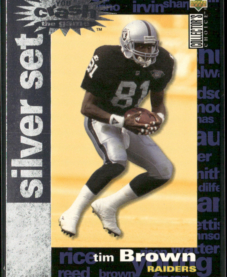 Tim Brown 1995 Collector's Choice You Crash the Game Silver Set Exchange #C23