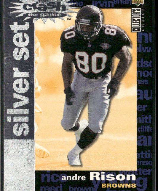 Andre Rison 1995 Collector's Choice You Crash the Game Silver Set Exchange #C25