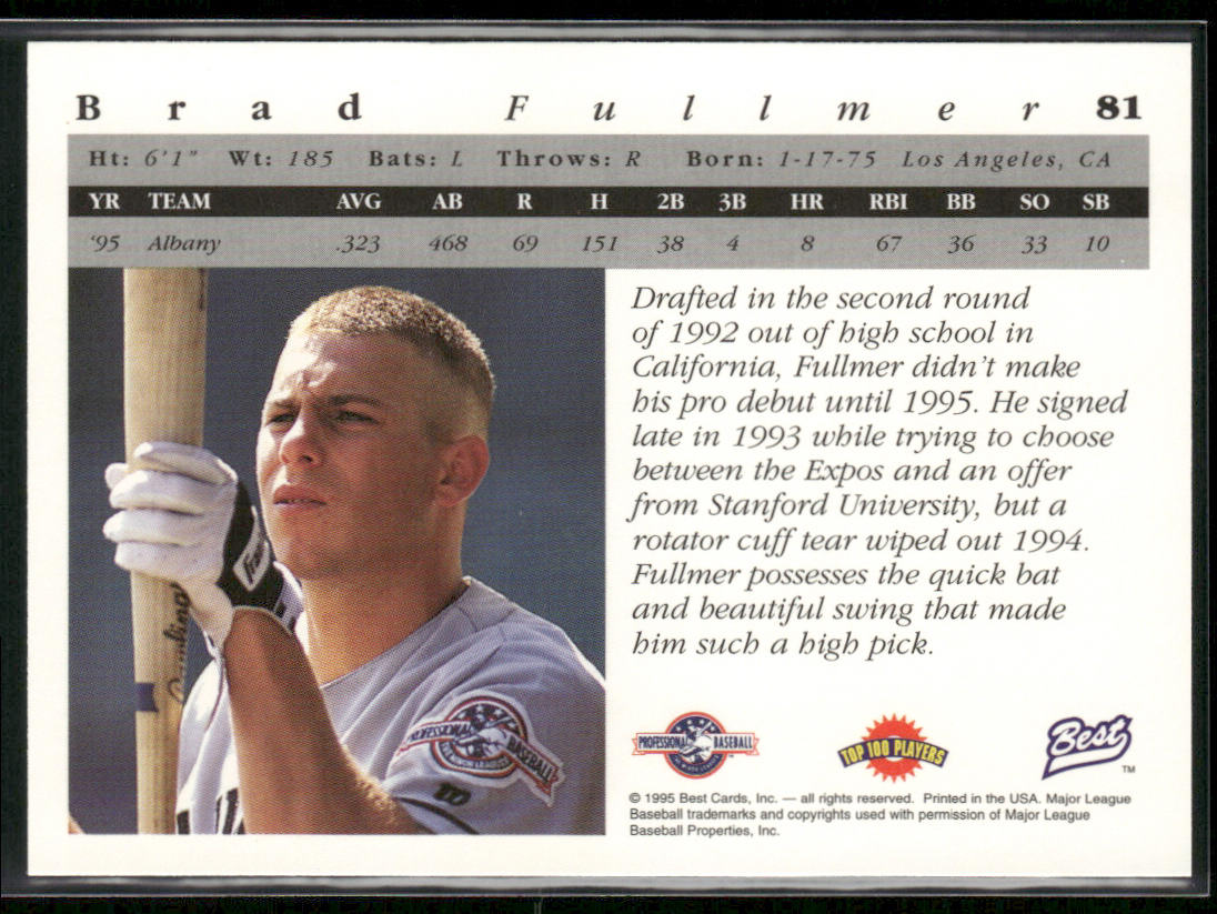 Brad Fullmer 1995 Best #81 Albany Polecats