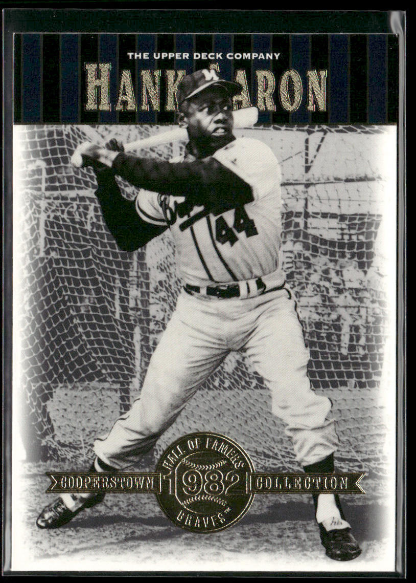 Hank Aaron 2001 Upper Deck Hall of Famers #2 Milwaukee Braves
