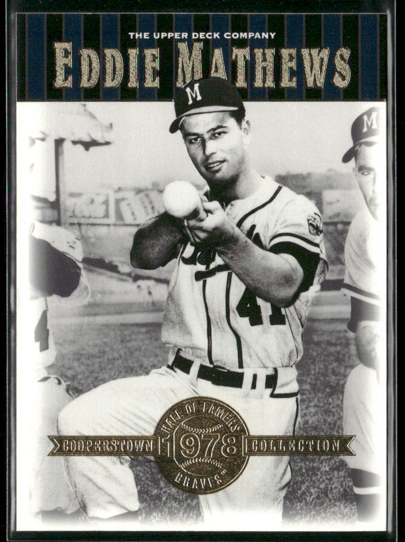 Eddie Mathews 2001 Upper Deck Hall of Famers #3 Milwaukee Braves