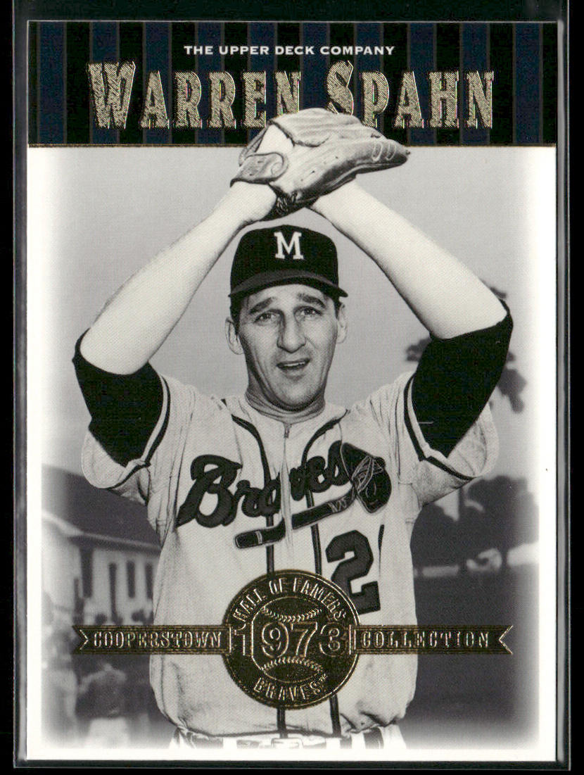 Warren Spahn 2001 Upper Deck Hall of Famers #4 Milwaukee Braves