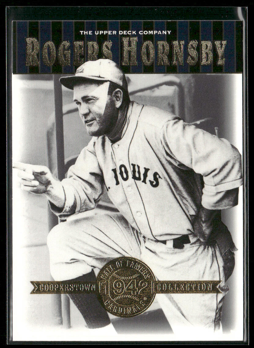 Rogers Hornsby 2001 Upper Deck Hall of Famers #11 St. Louis Cardinals