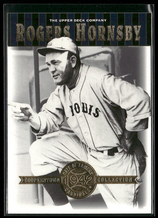 Rogers Hornsby 2001 Upper Deck Hall of Famers #11 St. Louis Cardinals