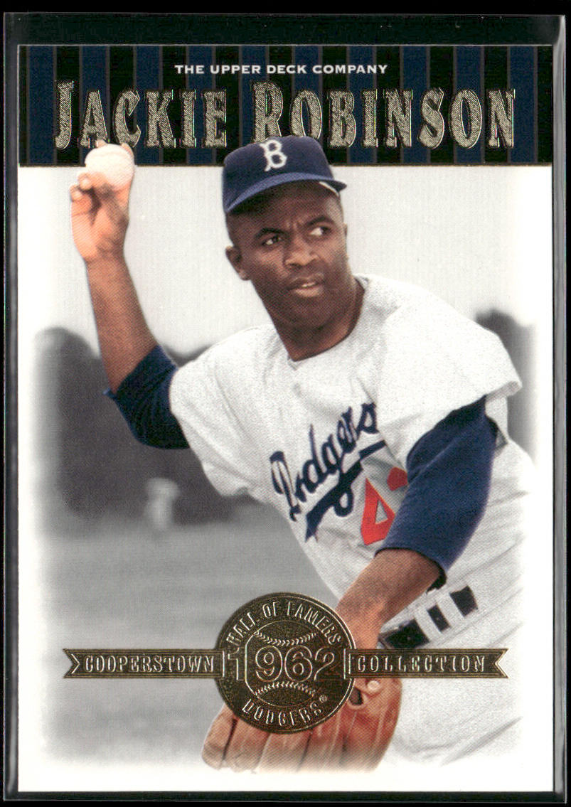 Jackie Robinson 2001 Upper Deck Hall of Famers #16 Brooklyn Dodgers