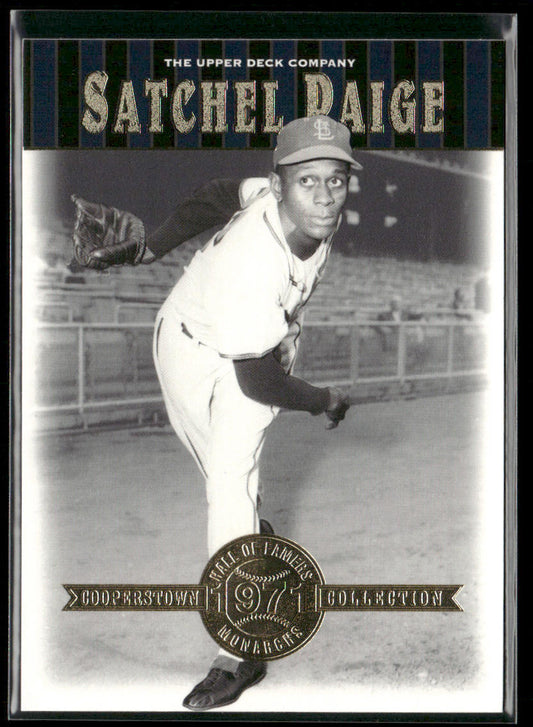 Satchel Paige 2001 Upper Deck Hall of Famers #24 Kansas City Monarchs