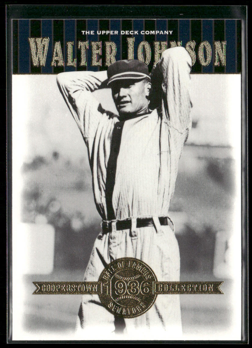 Walter Johnson 2001 Upper Deck Hall of Famers #39 Washington Senators
