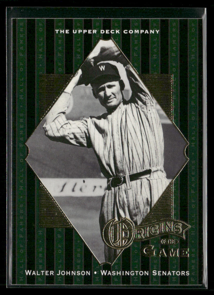 Walter Johnson 2001 Upper Deck Hall of Famers #55 Washington Senators