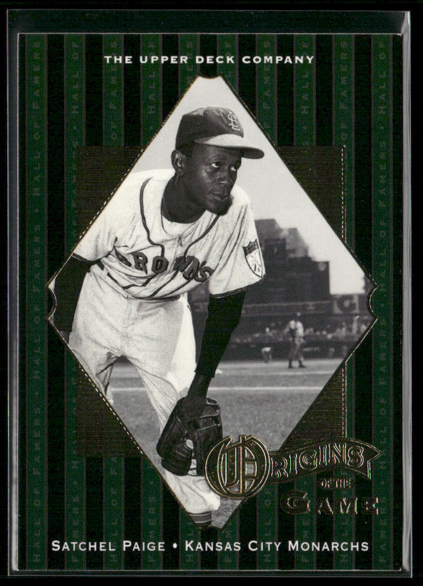 Satchel Paige 2001 Upper Deck Hall of Famers #56 Kansas City Monarchs