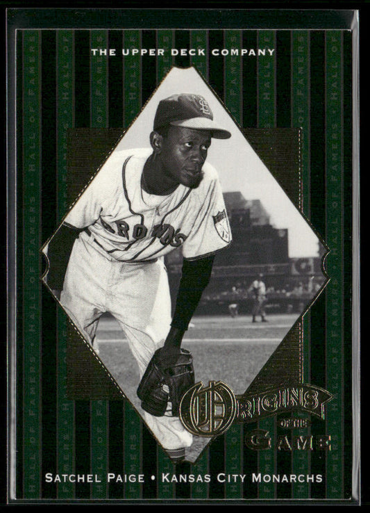 Satchel Paige 2001 Upper Deck Hall of Famers #56 Kansas City Monarchs