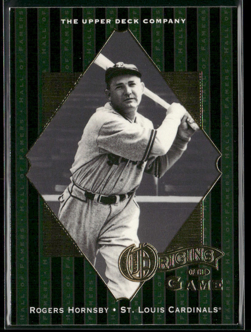 Rogers Hornsby 2001 Upper Deck Hall of Famers #57 St. Louis Cardinals