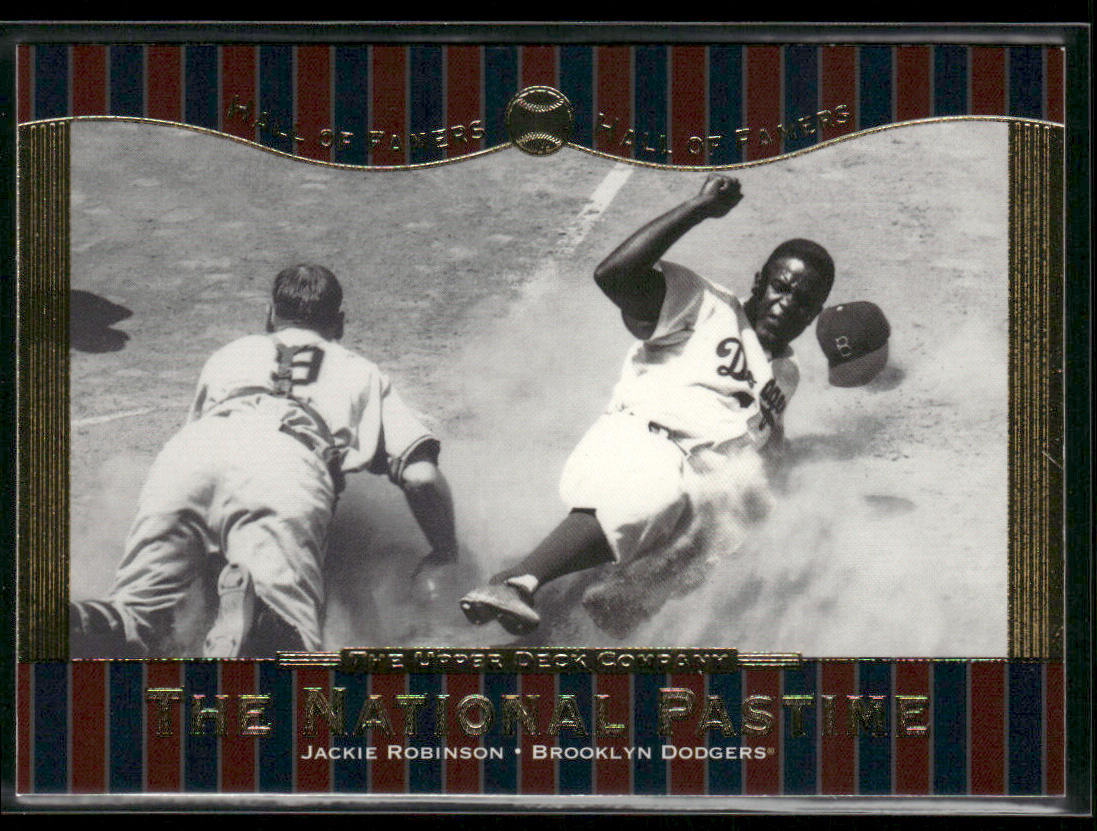 Jackie Robinson 2001 Upper Deck Hall of Famers #62 Brooklyn Dodgers
