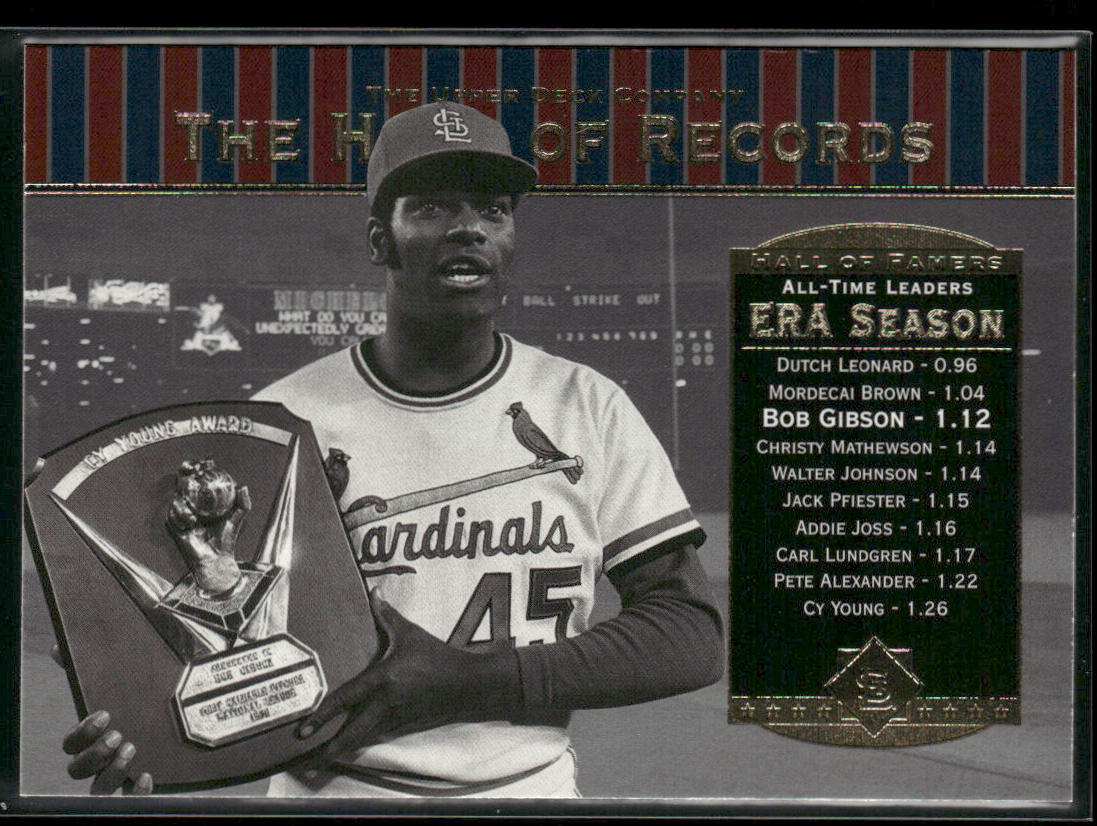 Bob Gibson 2001 Upper Deck Hall of Famers #81 St. Louis Cardinals