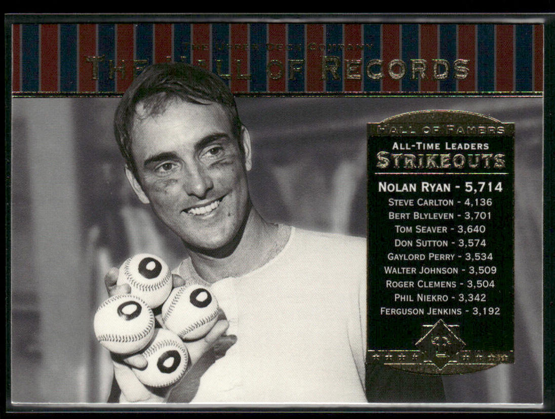 Nolan Ryan 2001 Upper Deck Hall of Famers #82 Texas Rangers