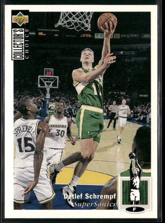 Detlef Schrempf 1994-95 Collector's Choice #111 Seattle SuperSonics