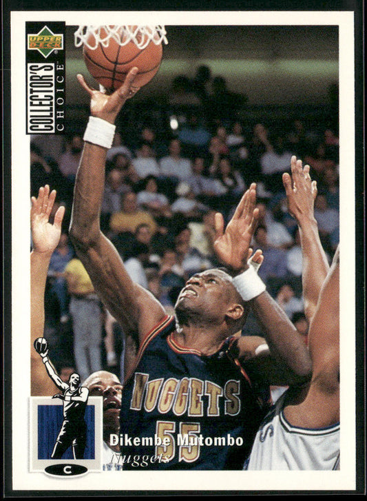 Dikembe Mutombo 1994-95 Collector's Choice #55 Denver Nuggets