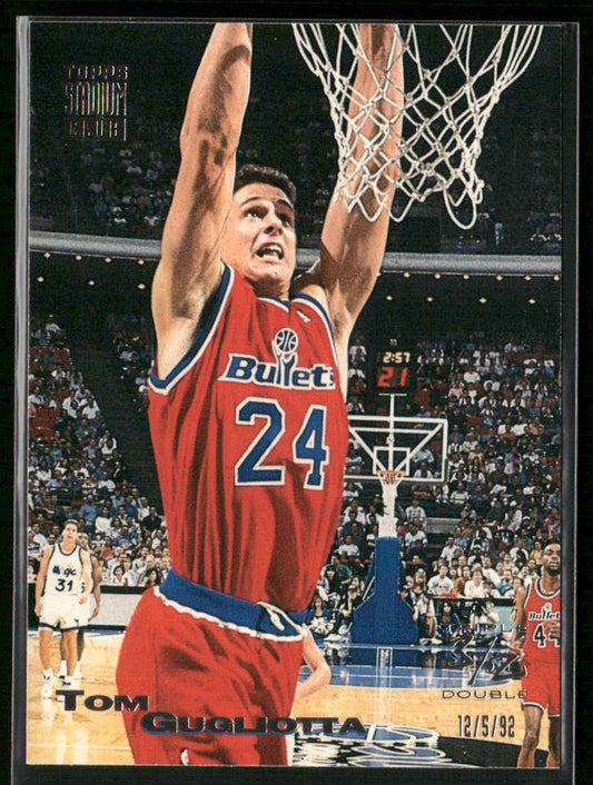 Tom Gugliotta 1993-94 Stadium Club #107 Washington Bullets