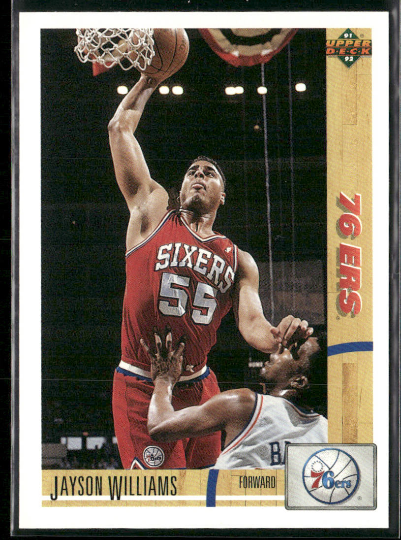 Jayson Williams 1991-92 Upper Deck #191 Philadelphia 76ers
