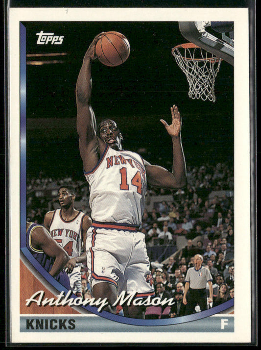 Anthony Mason 1993-94 Topps #78 New York Knicks