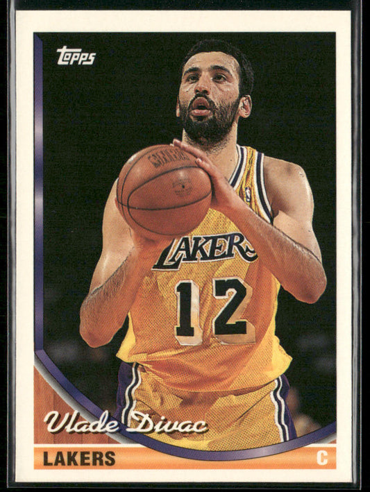 Vlade Divac 1993-94 Topps #14 Los Angeles Lakers