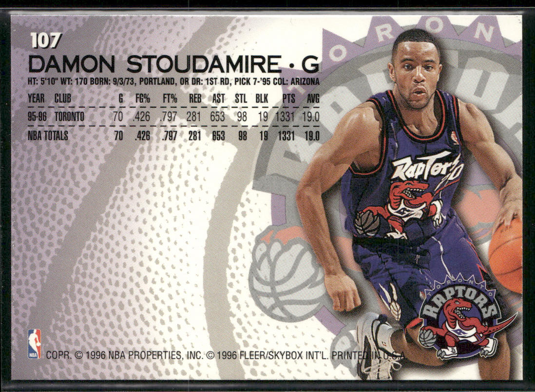 Damon Stoudamire 1996-97 Fleer #107 Toronto Raptors