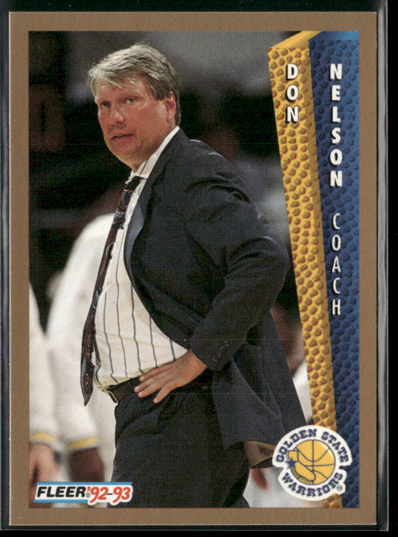 Don Nelson 1992-93 Fleer #78 Golden State Warriors