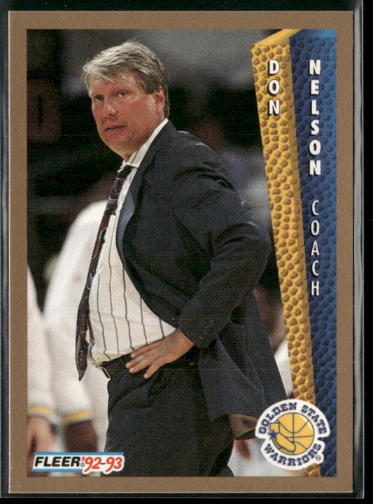 Don Nelson 1992-93 Fleer #78 Golden State Warriors