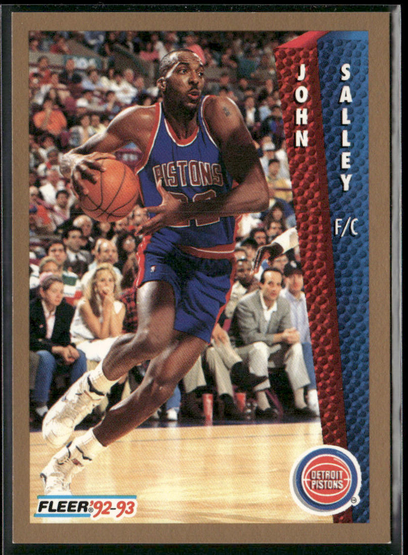 John Salley 1992-93 Fleer #68 Detroit Pistons