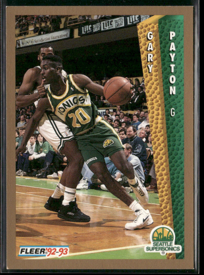 Gary Payton 1992-93 Fleer #216 Seattle SuperSonics